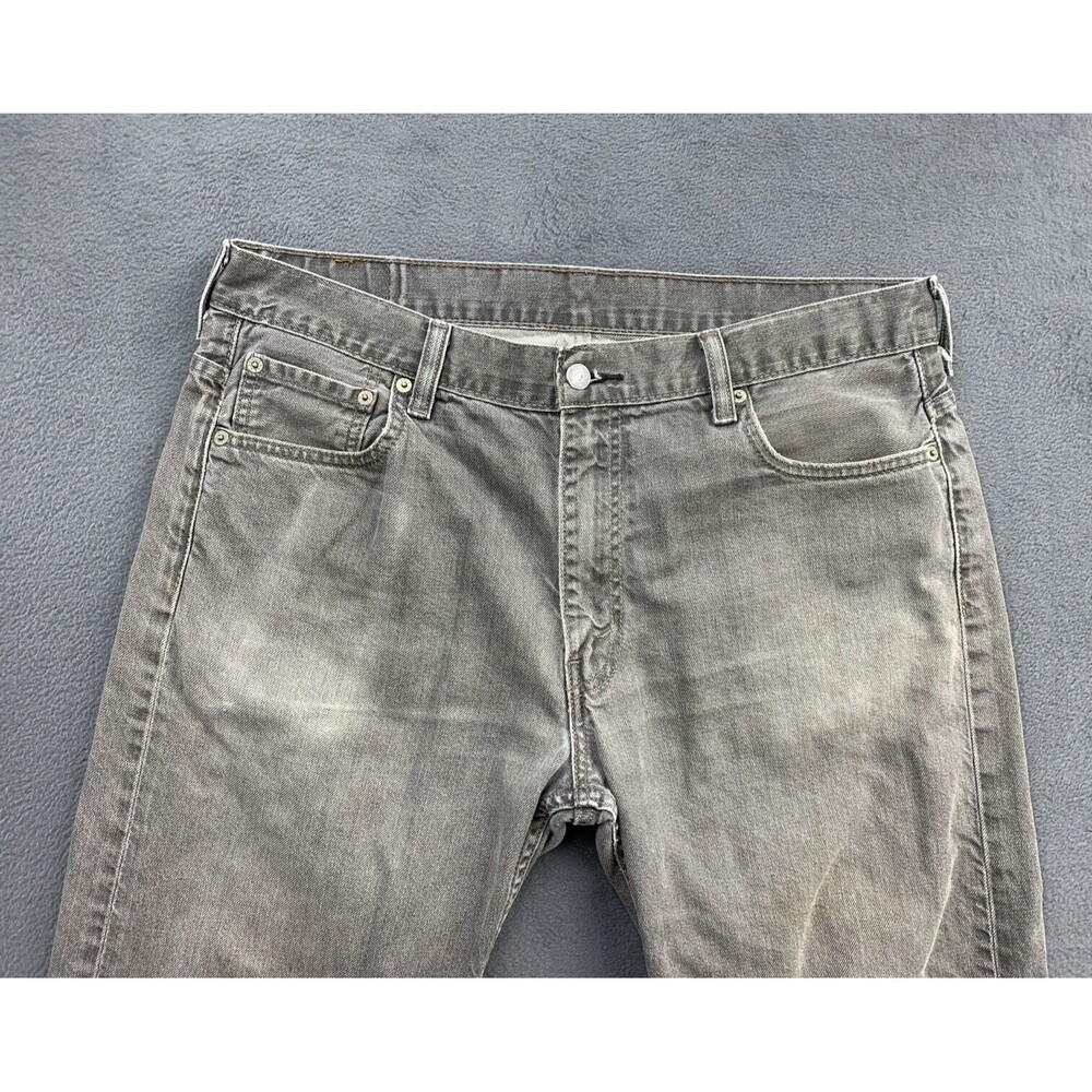 Levi Strauss 569 Denim Jeans Men's Size W36 L34 Gray Wash Stained Thrashed - Picture 2 of 16